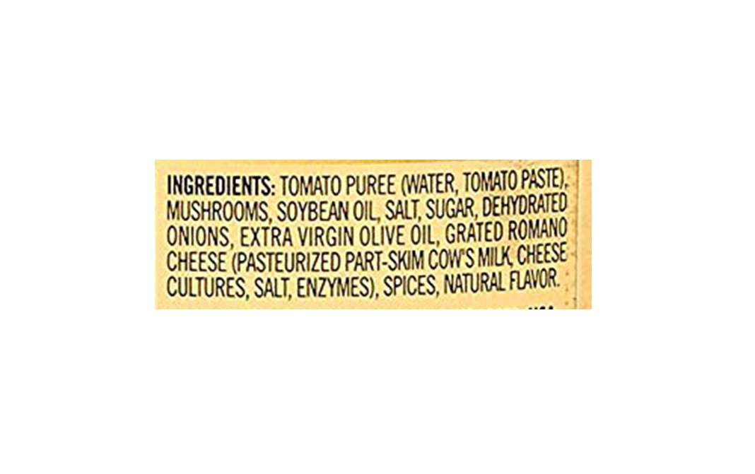 Ragu Mushroom Sauce (Extra Flavorful)   Glass Jar  677 grams